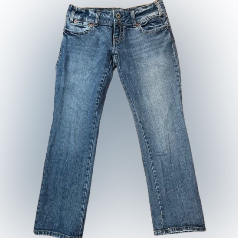 American Eagle Outfitters Women’s Classic Blue Straight Leg Jeans Stretch SIZE 4